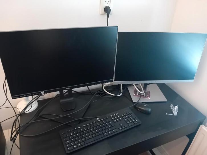Iiyama pro lite xub 2492 usb c + hp monitor thuiswerk, Computers en Software, Monitoren, Zo goed als nieuw, 60 Hz of minder, Full HD