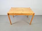 Vintage grenen Pine rechthoekige eettafel Deens design ‘60, Gebruikt, Vijf personen of meer, Grenenhout, Rechthoekig