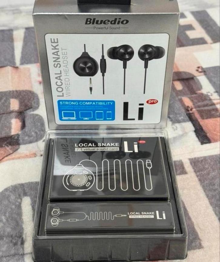Bluedio Li Pro - Snake headset oordopjes met snoer oortjes, Telecommunicatie, Mobiele telefoons | Oordopjes, Nieuw, In gehoorgang (in-ear)