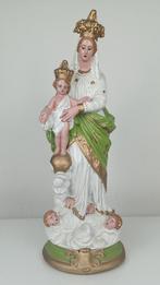 🔥 Madonna / Maria-beeld met Jezus en Engelen - 48 cm, Antiek en Kunst, Antiek | Religie, Ophalen of Verzenden