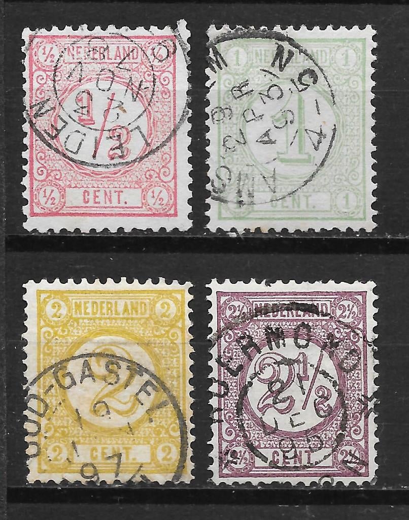 Nvph 30-33 gebruikt cw 7,00, Postzegels en Munten, Postzegels | Nederland, Ophalen of Verzenden