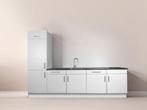 Outlet keuken 300 cm –Op voorraad– Duitse kwaliteit, Ophalen, Wit, Nieuw, Enkelwandige keuken