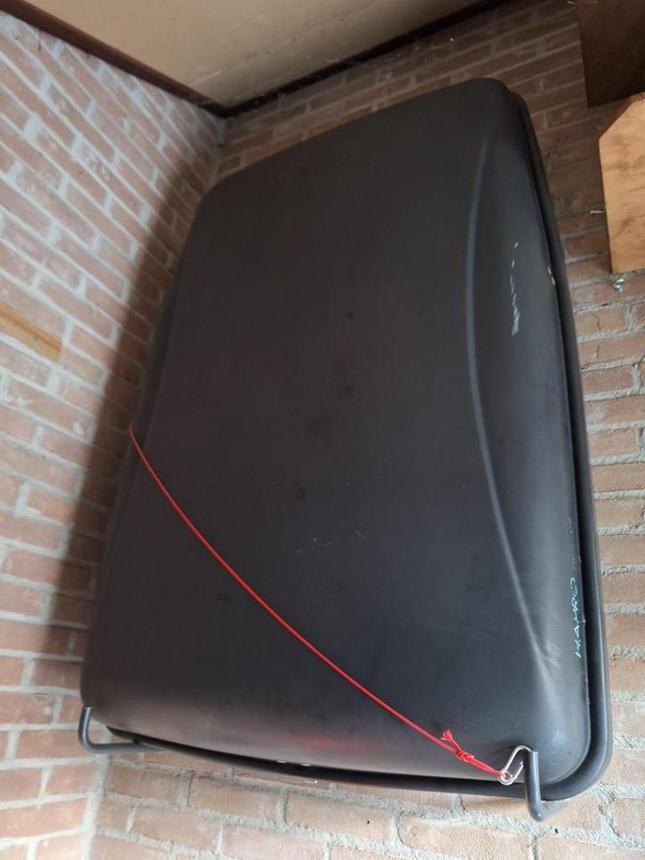Hapro dakkoffer 130x90x30 cm + beugels & spanband, Auto diversen, Dakkoffers, Gebruikt, Ophalen