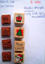 Kerst 748 Houten stempel, Hobby en Vrije tijd, Stempelen, Ophalen of Verzenden, Nieuw, Houten stempel