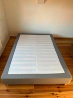 Bed Frame 140x200 cm (with legs, dark gray), Huis en Inrichting, Slaapkamer | Bedden, Ophalen, Tweepersoons, 140 cm, Zo goed als nieuw