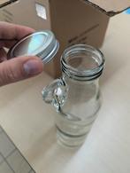 Glazen flessen met handvat - nog 100+ in voorraad - smoothie, Ophalen of Verzenden, Nieuw