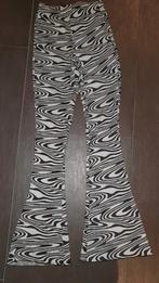 Mooie Flared zwart - witte zebra print broek Maat XXS, FB Sister, Lang, Maat 34 (XS) of kleiner, Ophalen of Verzenden