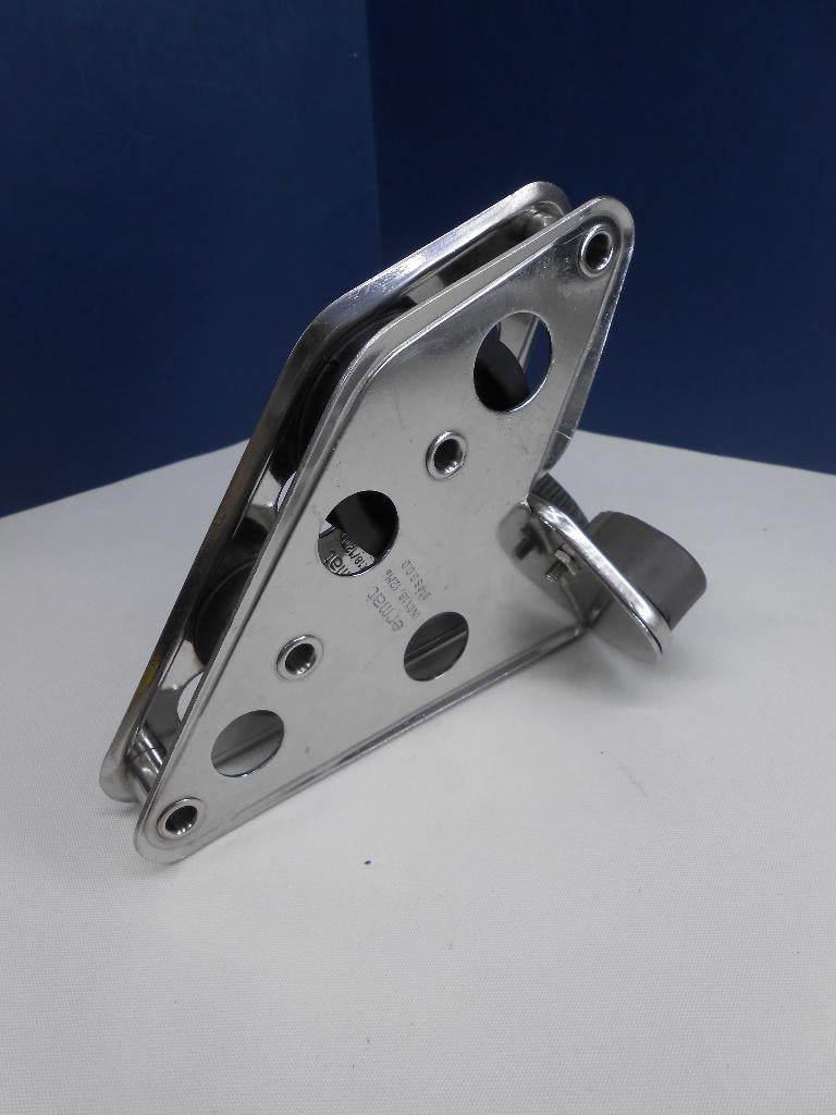 RVS Vioolblok + klem + hondsvot voor 10 - 11 mm lijn, Watersport en Boten, Accessoires en Onderhoud, Ophalen of Verzenden, Gebruikt