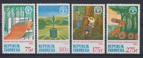 Indonesie Zonnebloem nr 1188/91 postfris 1984, Postzegels en Munten, Postzegels | Azië, Postfris, Zuidoost-Azië, Ophalen of Verzenden
