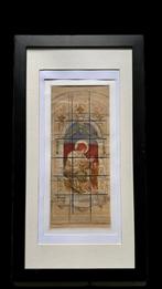Ontwerp Kerkraam, Religieus, Gebrandschilderd, Glas in Lood, Antiek en Kunst, Ophalen of Verzenden
