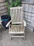Houten tuinstoelen, Tuin en Terras, Ophalen, Gebruikt, Hout, Inklapbaar