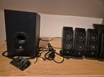 Logitech geluidsboxen set met subwoofer, Computers en Software, Pc speakers, Ophalen of Verzenden, Gebruikt
