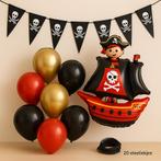 Piraten feestdecoratie –Budgetbox voor €16,95 –alles in één!, Ophalen of Verzenden, Nieuw, Feestartikel, Verjaardag