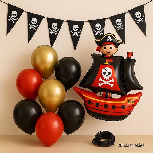 Piraten feestdecoratie –Budgetbox voor €16,95 –alles in één!, Hobby en Vrije tijd, Feestartikelen, Nieuw, Feestartikel, Verjaardag