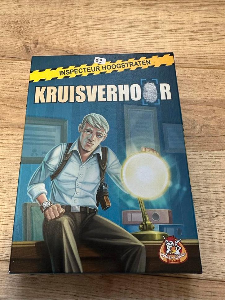 Kruisverhoor - Bordspel, Hobby en Vrije tijd, Gezelschapsspellen | Bordspellen, Zo goed als nieuw, Een of twee spelers, Ophalen of Verzenden