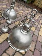 Zilveren Metalen Hanglampen Set, Ophalen, Zo goed als nieuw, Metaal, 50 tot 75 cm