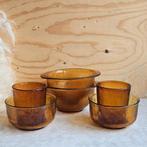 Arcoroc Sierra amber servies setje, Huis en Inrichting, Keuken | Servies, Gebruikt, Overige typen, Ophalen of Verzenden, Glas