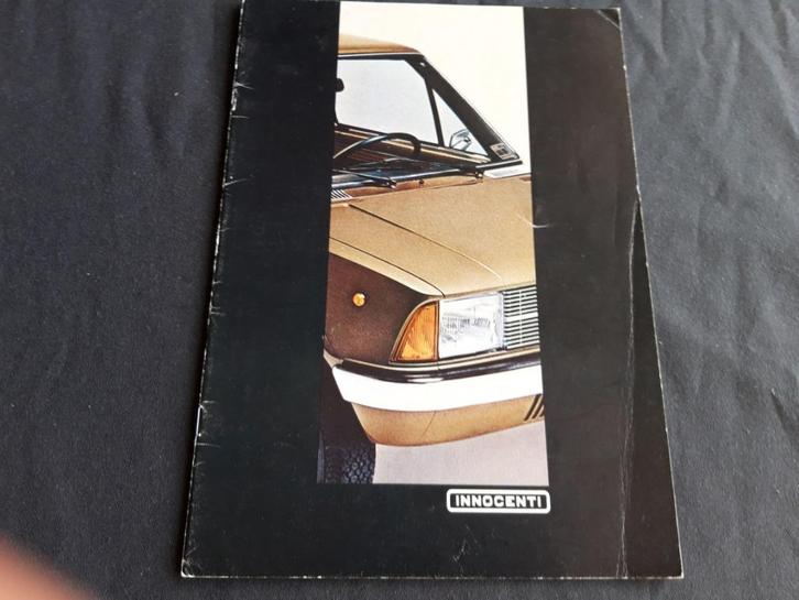 folder Innocenti Mini 90 - 110 - de Tomaso 1974, Boeken, Auto's | Folders en Tijdschriften, Zo goed als nieuw, Overige merken