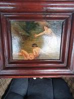 Oude schilderijlijst met afbeelding 18 de eews, Ophalen of Verzenden