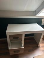 Kinderbureau wit/houtlook met 2 laden, Huis en Inrichting, Bureaus, Ophalen, Zo goed als nieuw, Bureau