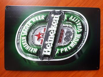 Heineken 20x30 cm Reclamebord  beschikbaar voor biedingen