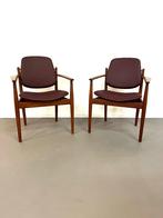 Teak F184 fauteuils, Arne Vodder,France & Son Denmark, 1960s, Ophalen, Gebruikt, Twee