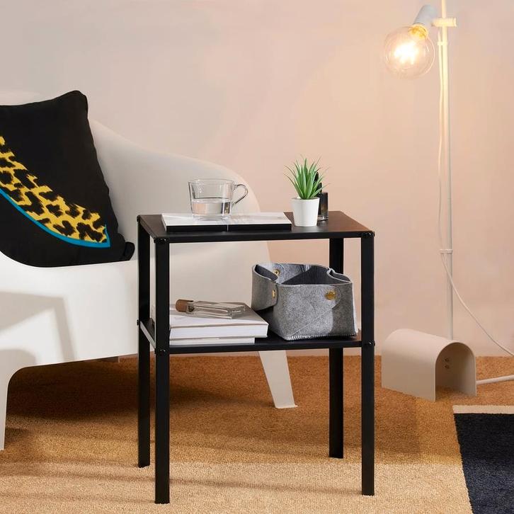 2 Bedside table - IKEA KNARREVIK, Huis en Inrichting, Tafels | Sidetables, Zo goed als nieuw, 25 tot 50 cm, 50 tot 100 cm, Rechthoekig