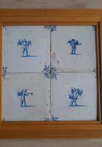 Tableau van 4 amor tegels, antiek, Antiek en Kunst, Ophalen of Verzenden