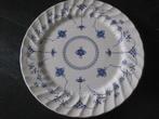 Platte schaal, blauw wit (bord), Antiek en Kunst, Curiosa en Brocante, Ophalen of Verzenden