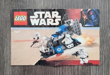 Lego Star Wars 7667 Imperial Droidship Instructie  beschikbaar voor biedingen