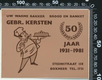 Sticker: Gebroeders Kersten - Uw warme bakker - Boxmeer beschikbaar voor biedingen