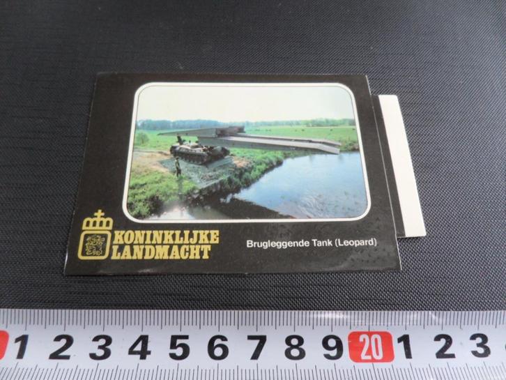 sticker leger landmacht zwart 430 brugleggende tank leopard, Verzamelen, Stickers, Zo goed als nieuw, Bedrijf of Vereniging, Ophalen