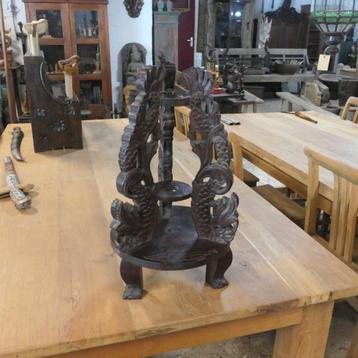 Tombak houder TH5 speer standaard Naga drager ploncon Keris  beschikbaar voor biedingen