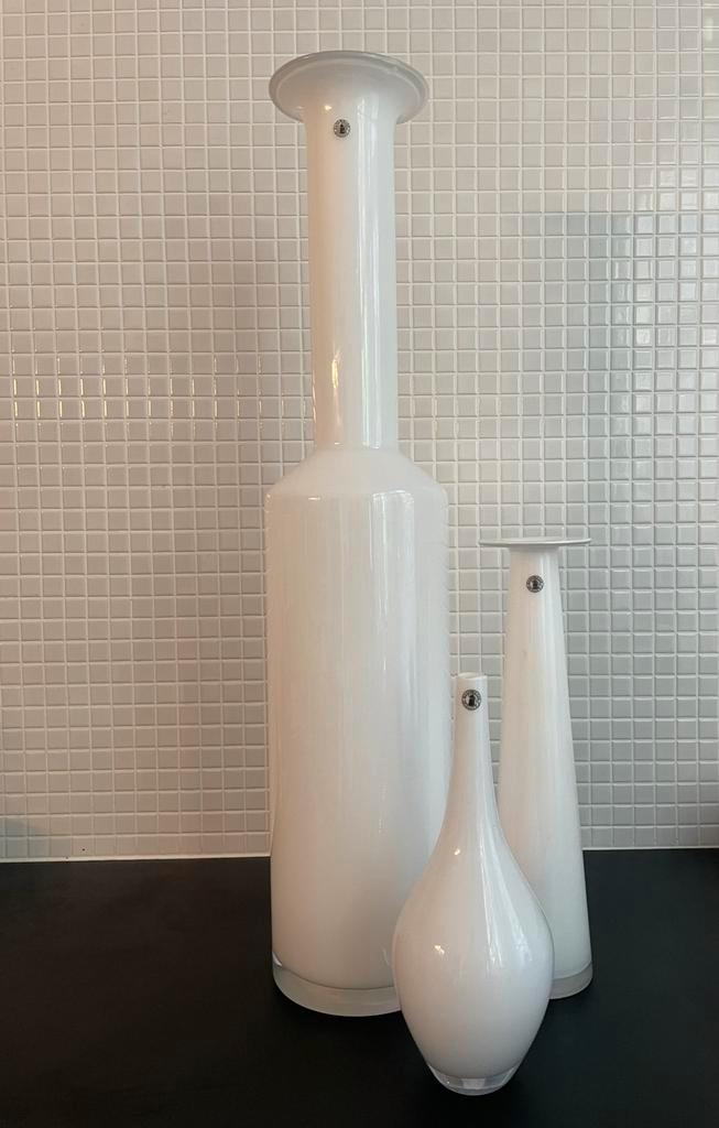 Ikea FYLLIG, 2011, XXL hoge 82cm melkwitte vaas, Huis en Inrichting, Woonaccessoires | Vazen, Zo goed als nieuw, Overige kleuren
