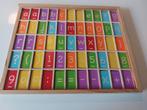 Houten letterdoos met ook cijfers en symbolen, Ophalen of Verzenden, Zo goed als nieuw, Rekenen