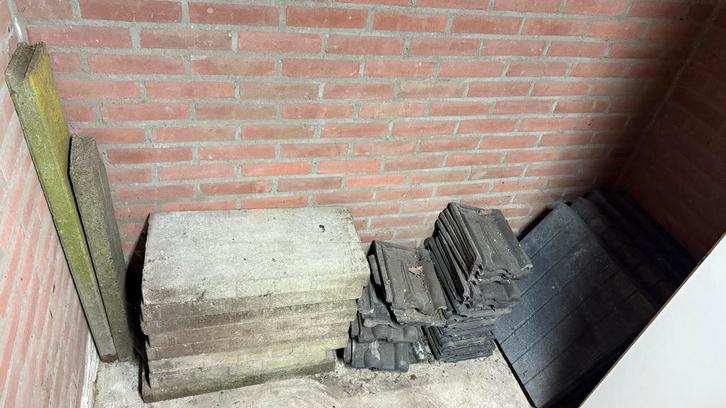 Tuintegels & Dakpannen - Spotprijs!, Tuin en Terras, Tegels en Klinkers, Gebruikt, Terrastegels, Beton, Minder dan 5 m², Ophalen of Verzenden