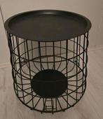 Bijzettafel-draadmand met deksel, Huis en Inrichting, Minder dan 55 cm, Rond, Zo goed als nieuw, Ophalen
