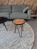 Bijzet tafel, Minder dan 55 cm, Rond, Zo goed als nieuw, Hout