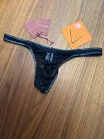 nylon string thong, zwart, doorschijnend, maat L, Kleding | Heren, Ondergoed, Ophalen of Verzenden, Zwart, Slip