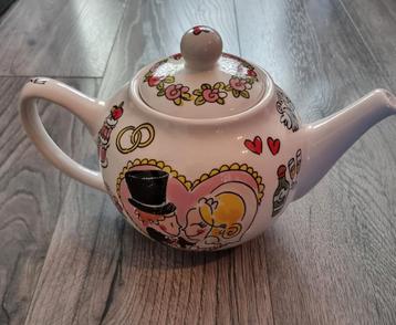 Blond Amsterdam theepot Bride & Groom NIEUW beschikbaar voor biedingen