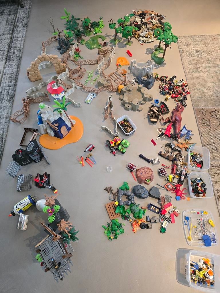 Grote Playmobil collectie:dierentuin, schip, piraten, ruimte, Kinderen en Baby's, Speelgoed | Playmobil, Ophalen, Gebruikt