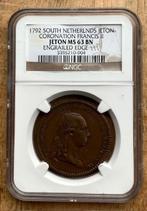 gecertificeerde Jeton 1792 Zuid Nederland, Postzegels en Munten, Munten | Nederland, Ophalen, Vóór koninkrijk, Overige waardes