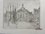 Vlaardingen Stadhuis Losse Ets van HW.BIJL, Antiek en Kunst, Ophalen of Verzenden