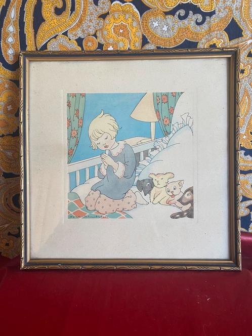ORIGINELE LITHO NORA SCHNITZLER (ENNI VAN LAER) 1901-1983., Antiek en Kunst, Kunst | Litho's en Zeefdrukken, Ophalen of Verzenden