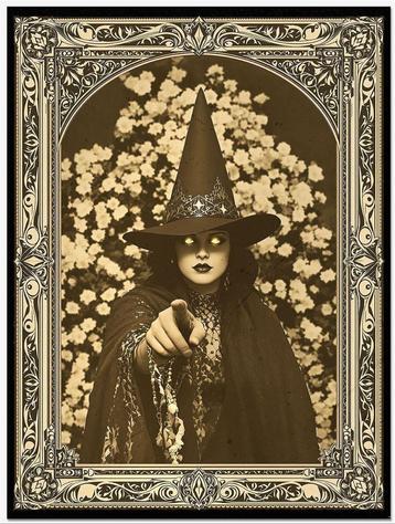 SALEM Witch | Heks | Witchcraft | Wicca Gothic Poster beschikbaar voor biedingen