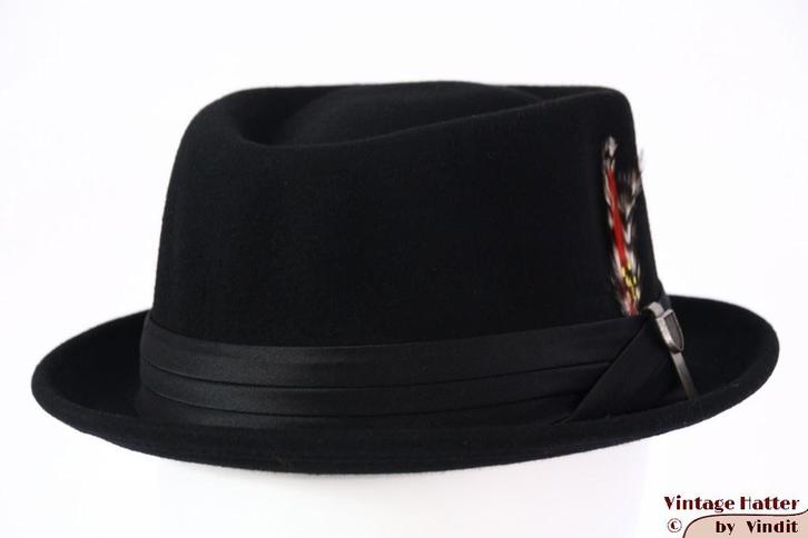 hoed Brixton Stout verstelbare Porkpie zwart 60 Nieuw, Kleding | Heren, Hoeden en Petten, Nieuw, Hoed, 60 cm (XL, 7½ inch) of meer