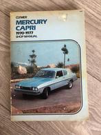Werkplaats handboek Clymer	Mercury	Capri		1970-1977, Ophalen of Verzenden