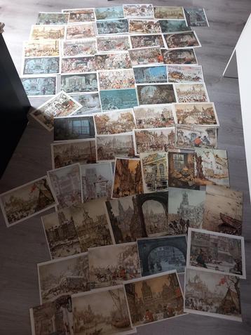 Veel Anton Pieck prenten en plaatjes dorpen steden ambacht beschikbaar voor biedingen