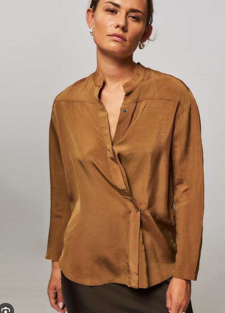 Humanoid mooie blouse Brianne cupro/viscose ROSE mt S(M), Kleding | Dames, Blouses en Tunieken, Zo goed als nieuw, Maat 36 (S)