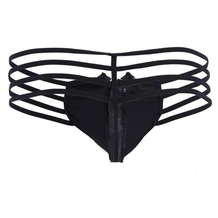 Zwarte leren heren touwen g-string / string sexy leer gay, Kleding | Heren, Ondergoed, Slip, Zwart, Verzenden